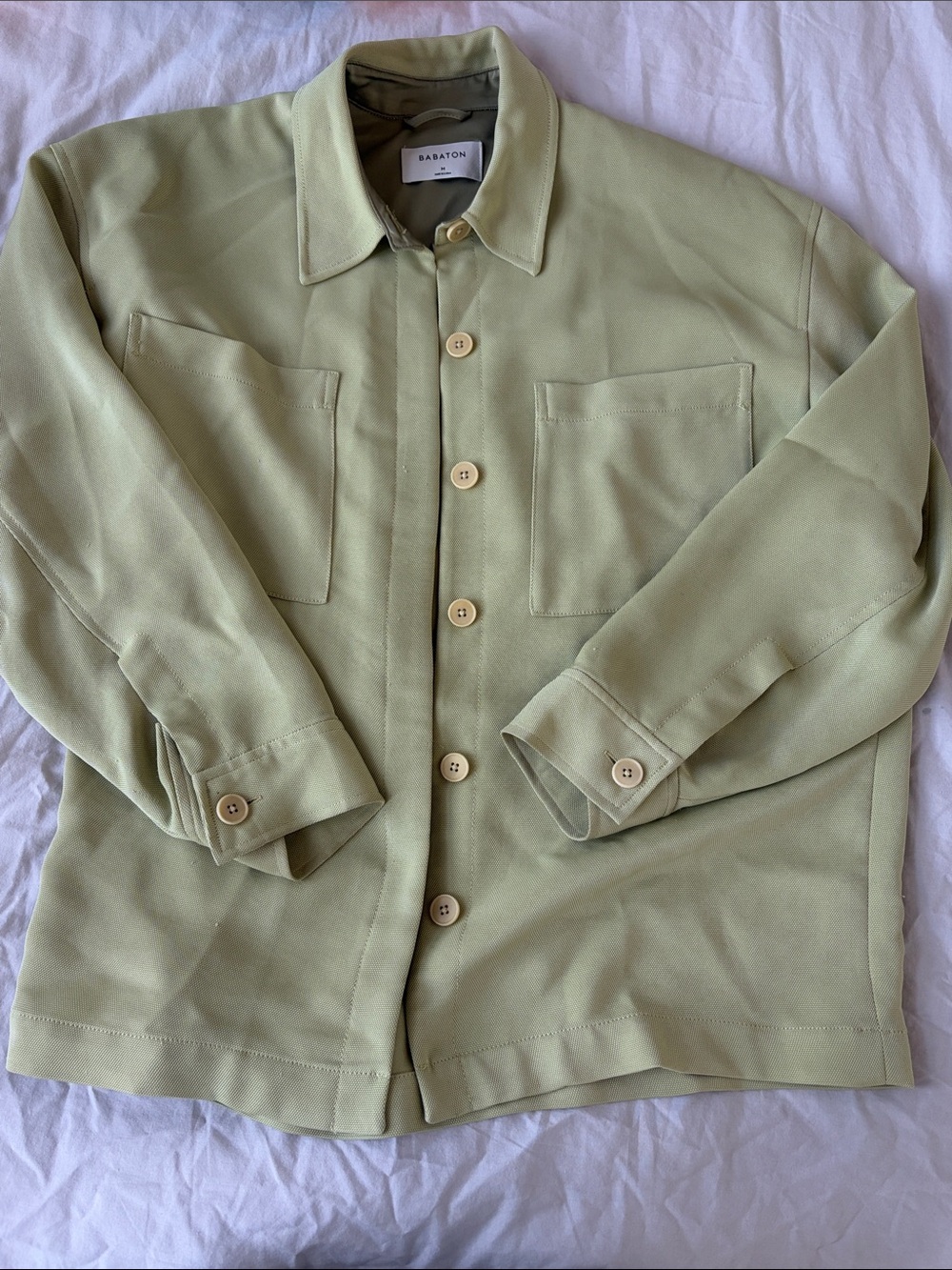 Babaton Borna - Pistachio Green Button-Up Shacket